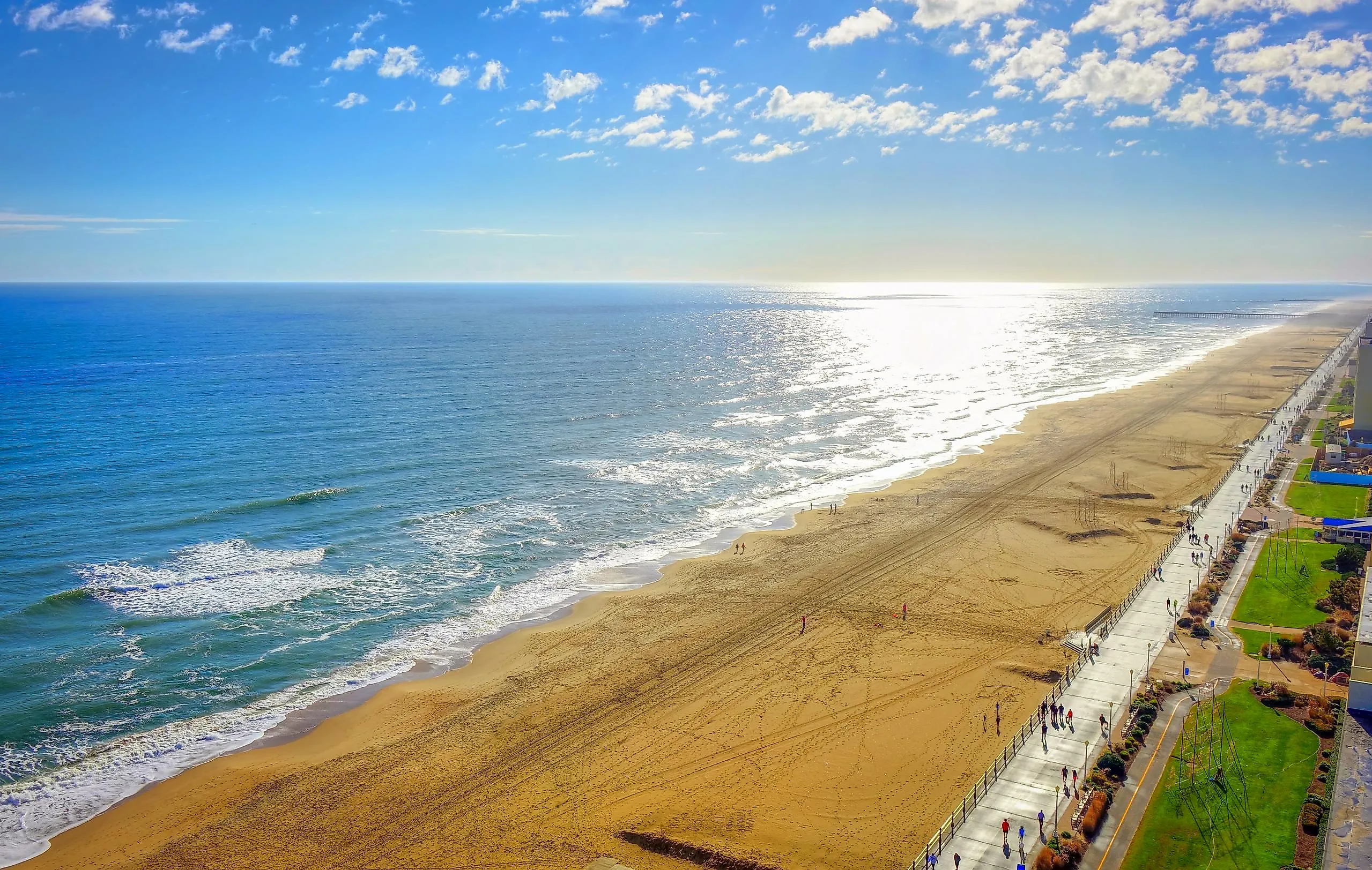 virginia beach boardwalk high aerial panoramic view virginia beach va usa Virginia Beach vaction rentals